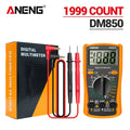 ANENG DM850 Digital Tester Ohm Automatic Counts Auto Current Ammeter Detector Tool Multimeter AC/DC Professional 1999 Votage